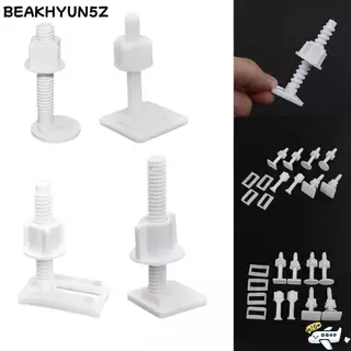 BEAKHYUN5Z 1 คู่สกรูซ่อมที่นั่งชักโครก,อุปกรณ์ห้องน้ําฝาครอบที่นั่งแผ่นเปลี่ยนฝาปิดบานพับซ่อมสลักเกลียว,พลาสติกอุปกรณ์ที่นั่ง Universal สกรูเครื่องซักผ้าชุด