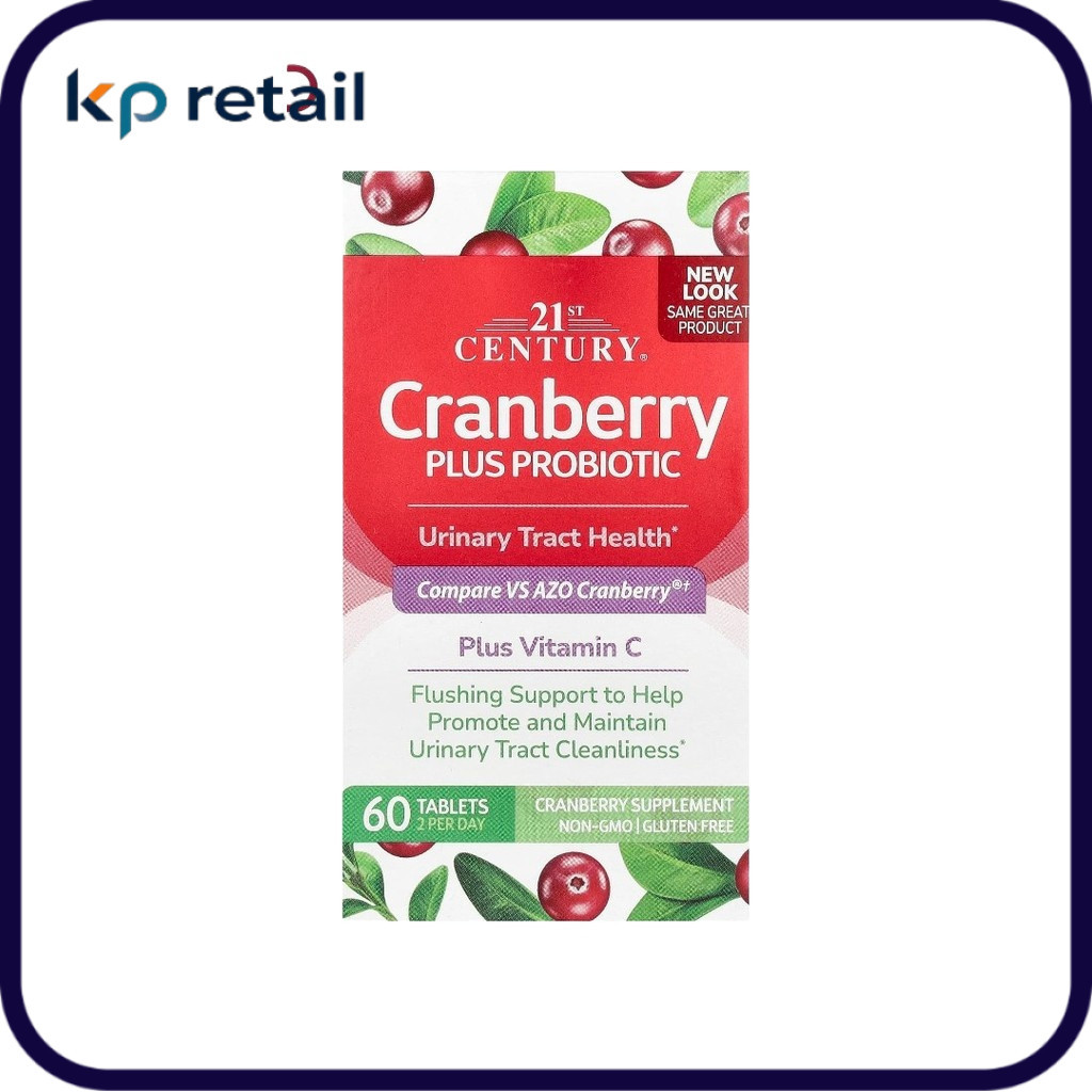 21st Century, Cranberry Plus Probiotic, 60 Tablets