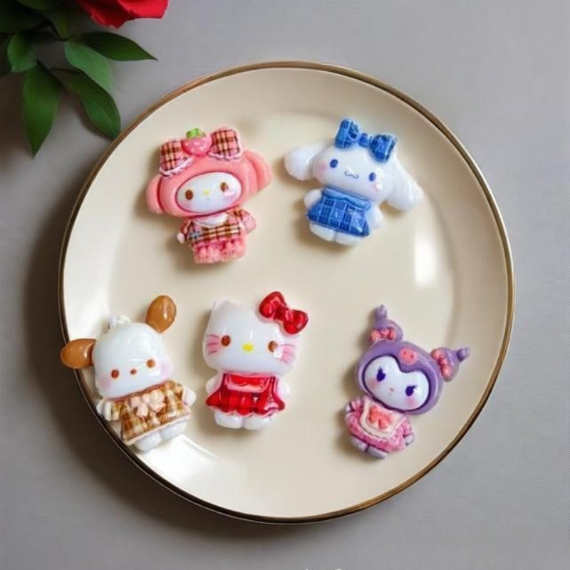 20PCS Plaed Sanrio Kids เรซิ่น Charms สําหรับ DIY (8-327)