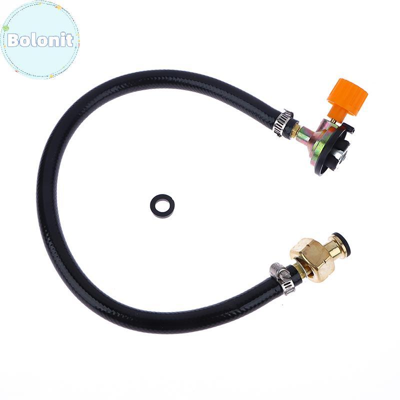 Bolonit อะแดปเตอร์เติมแก๊สรั่วยางแก๊สเติมหลอดกระบอกแปลงบรรจุถัง Coupler อุปกรณ์เสริมวาล์วถักท่อ TH