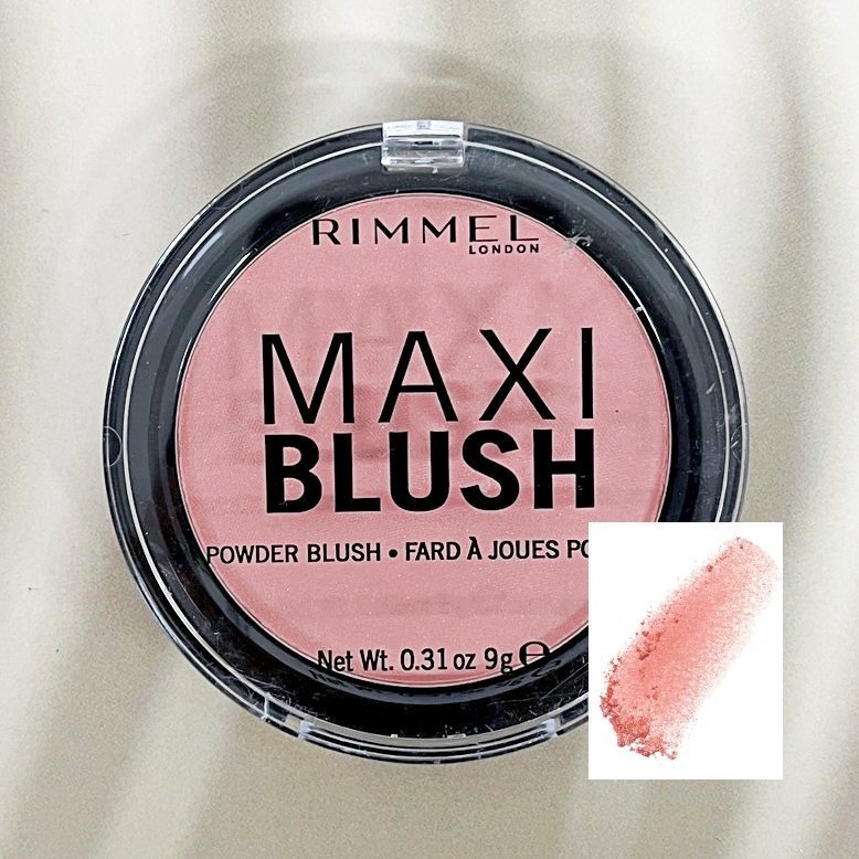 [Rimmel London®] Maxi Blush 9g, 001 THIRD BASE บลัชออน เนื้อแป้ง บางเบา