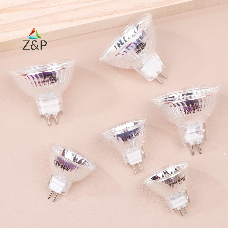 Z&P AC/DC 12V หลอดไฟฮาโลเจนโคมไฟถ้วย MR11 MR16 GU5.3 GU10 สปอตไลท์ความสว่างสูง COD