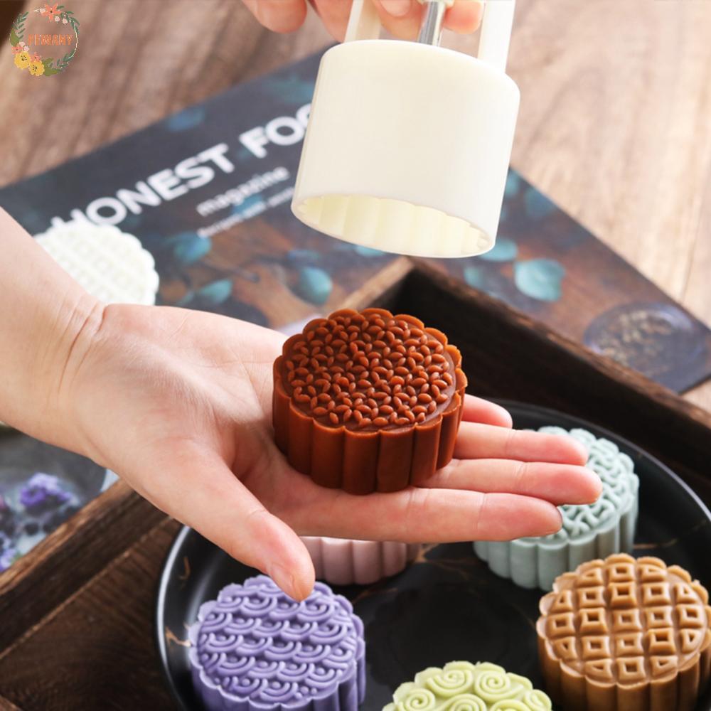 PEWANY แม่พิมพ์ขนมไหว้พระจันทร์ Oriental สไตล์จีนมือกด Pastry Kitchen เทศกาลกลางฤดูใบไม้ร่วงเครื่องตัดแสตมป์คุกกี้