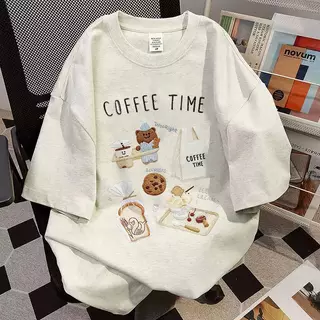 เสื้อยืด oversize เกาหลี ผ้าคอตตอนแท้ 100% เย็นจัด แห้งไว ระบายอากาศดี unisex ใส่ได้ทั้ง ชายหญิง #39