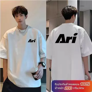(ผ้าฝ้าย100%) Luvoro 2026 Cotton ย้อนยุค oversize T-shirt เนื้อผ้านุ่มระบายอากาศดี สีดำและสีขาว เสื้อยืดแขนสั้น C2670