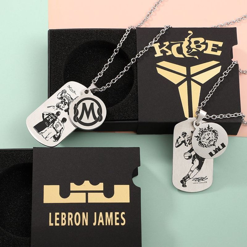 สร้อยคอ NBA Kobe James Curry Rose Irving บาสเกตบอล Star จี้ที่ระลึกจี้ของขวัญสําหรับแฟน F#05