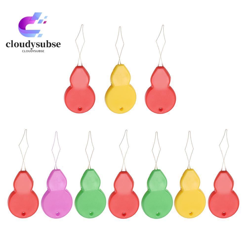 CLOUD 10/50/100 ชิ้นเข็ม Threader DIY พลาสติกแทรก