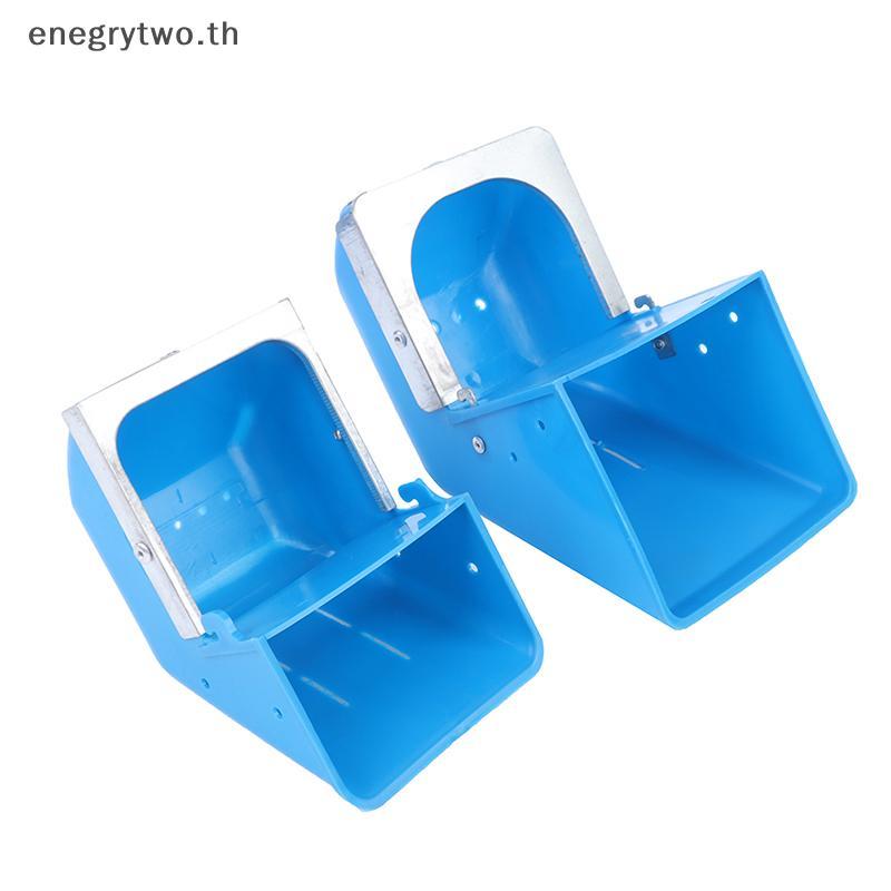 HB & ผม 1PC กล่องป้อนกระต่าย Hopper กรงกระต่ายกระต่าย Anti Piling Feed Trough TH