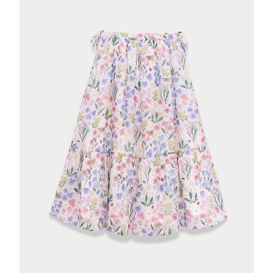 [Pomelo] กระโปรงยาวทรงเอลายดอกไม้ / Floral Skirt