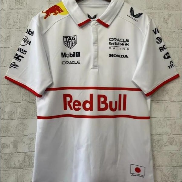 Red Bull Racing 2025 2026 f1 Team Set Up T-Shirt -สีขาว 1:1