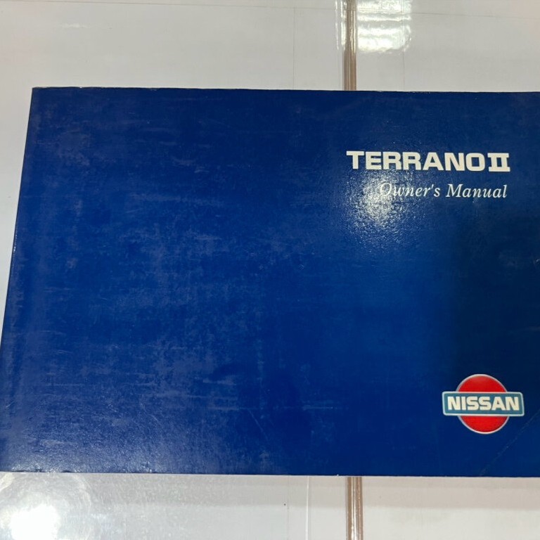 n0012 1996 NISSAN TERRANO 2 คู่มือการใช้ภาษาอังกฤษ ของแท้ สภาพดีมาก