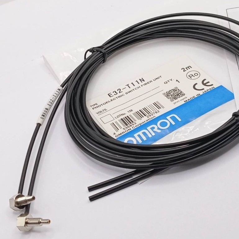 พร้อมส่ง E32-T11N หัวเซนเซอร์ไฟเบอร์ออปติก ระยะในการตรวจจับ 3000 mm