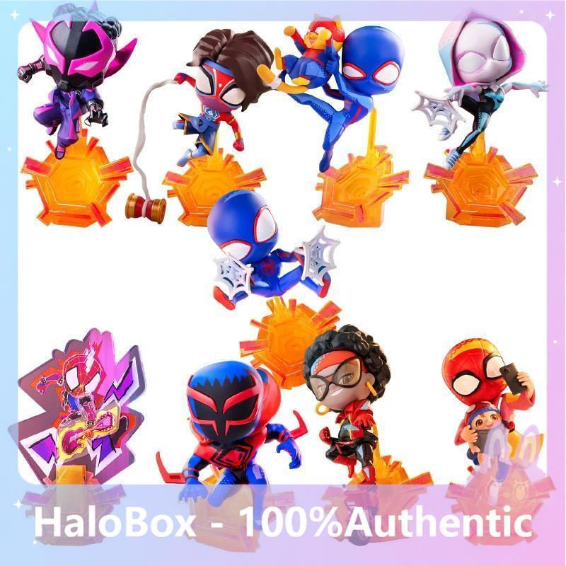 P POPMART Marvel Spider-Man Cross the Universe Series Mystery Box เครื่องประดับของแท้