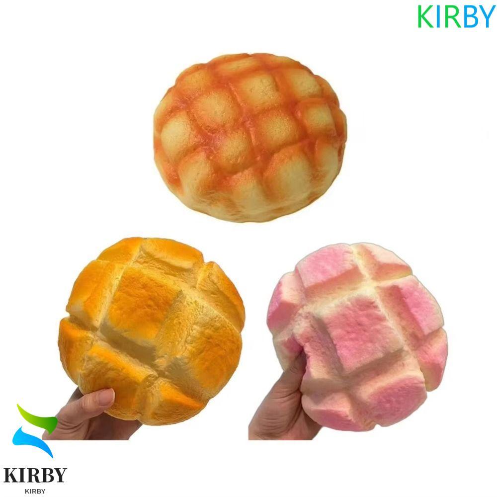 KIRBY Sensory Fidget Bread, Prank ตกแต่งช้า Rising ขนมปัง Squishy ของเล่น, เดสก์ท็อปเครื่องประดับนุ่มยืดหยุ่นจําลองขนาดใหญ่สับปะรด Bun Squishy ของขวัญวันเกิด