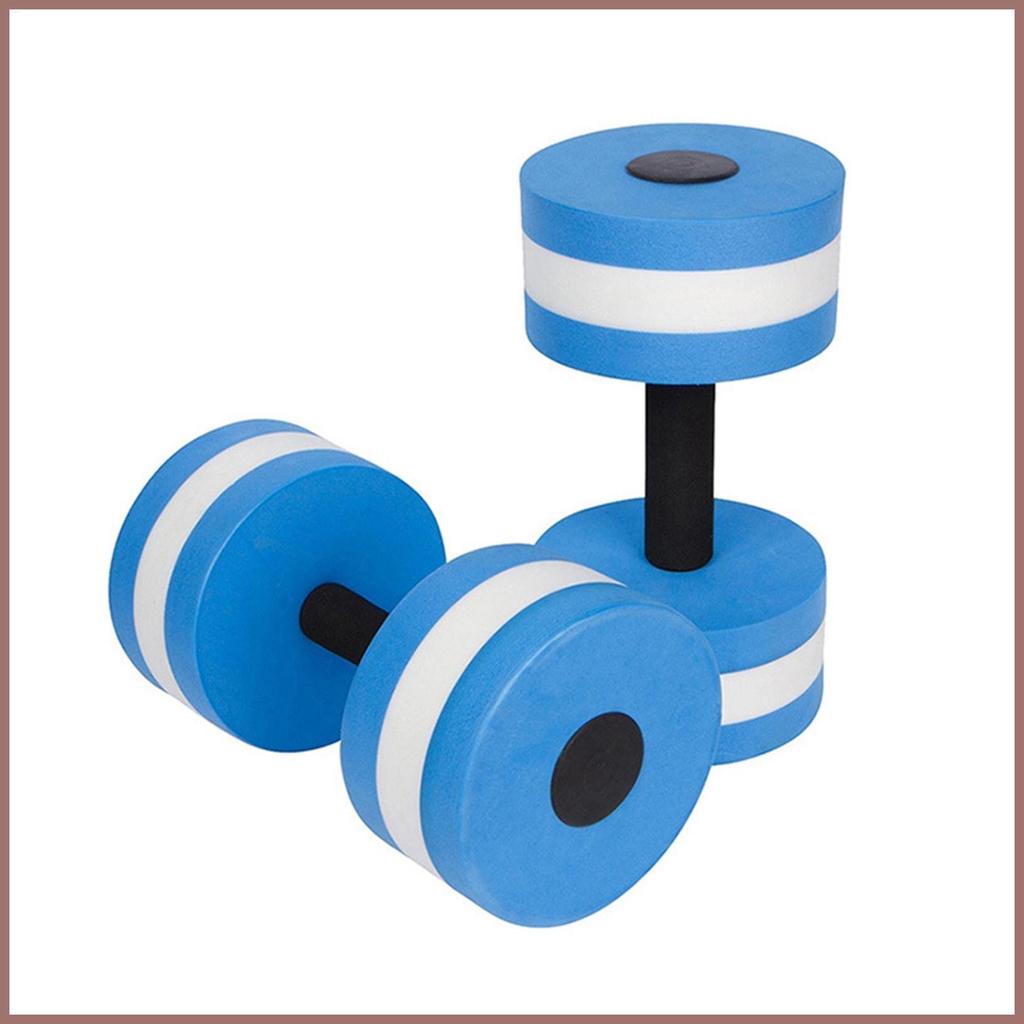 Water Dumbbells Aquatic Fitness Dumbbells EVA โฟมน้ําแอโรบิกออกกําลังกายสําหรับผู้หญิงผู้ชายผู้ใหญ่อ