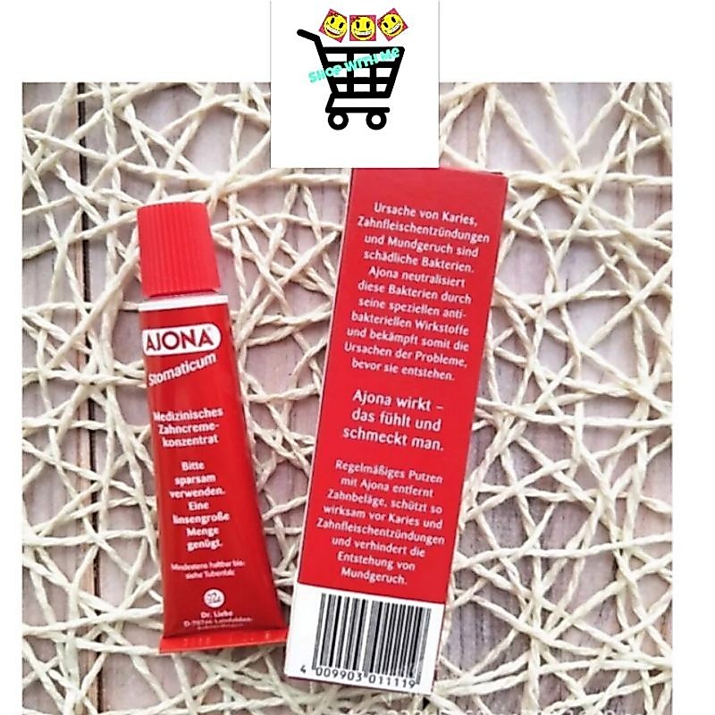 สมายด์ขายถูก ยาสีฟัน เยอรมัน แท้ เข้มข้นมาก AJONA Stomaticum 25 ml (ขนาดปกติ)