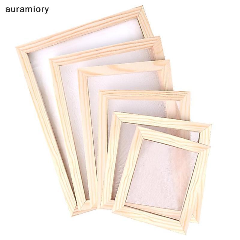 Auramiory] การทํากรอบหน้าจอ DIY กระดาษไม้ทํากระดาษ Mould งานฝีมือ Handcraft กระดาษเครื่องมือรีไซเคิลไม้หลายขนาดใหม่
