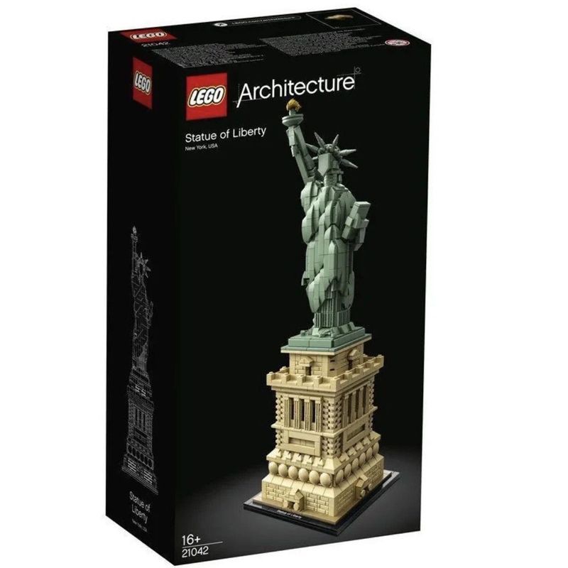 [] 21042 รูปปั้นของ Liberty Building Blocks [กล่องหลังชิ้นดัดแปลง] อาคารแลนด์มาร์ค