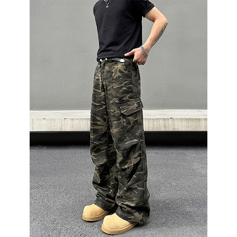 T-9 [ปุ่มคุณภาพร้านเขย่ากึ่งยืดหยุ่น] S-3XL/Camouflage/P32