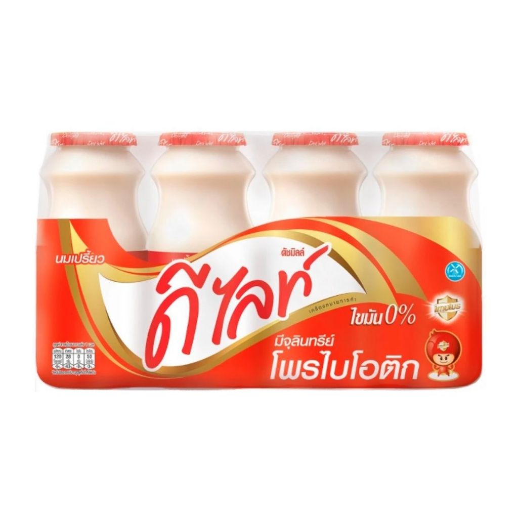 ดีไลท์ นมเปรี้ยว Delight Fermented Milk 150ml. Pack4