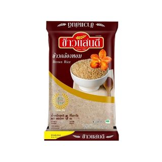 ข้าวแสนดี ข้าวกล้องหอมมะลิ Sandee Brown Jasmine Rice 5kg.