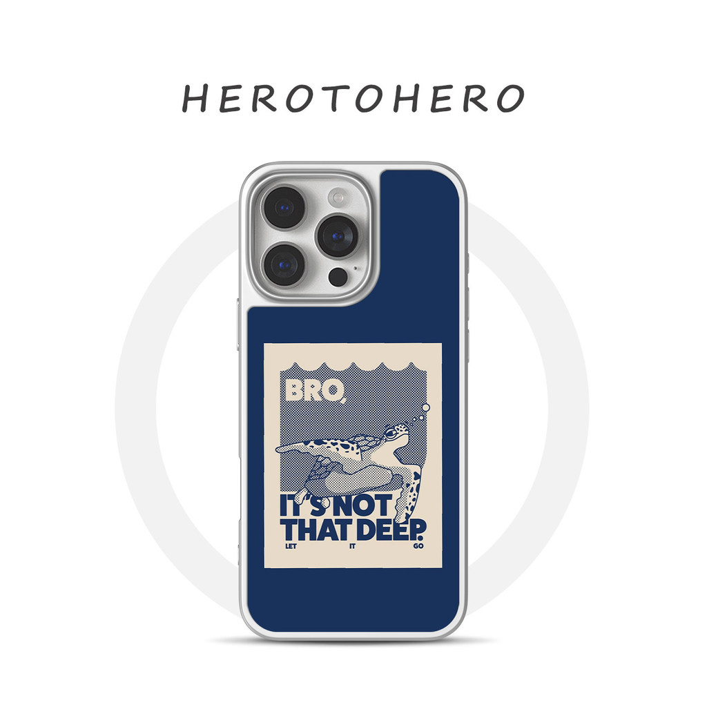 ใหม่ Blue Ocean Series รูปแบบเต่าทะเลเหมาะสําหรับ iphone17pro/17promax เคสป้องกัน Apple 16 เคสโทรศัพท์ 16promax เคสป้องกัน 15 กันกระแทก 13/14 แม่เหล็ก