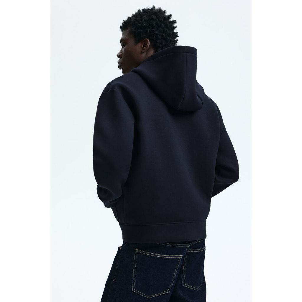 H&M(เอชแอนด์เอ็ม) ฮู้ดดี้ทรงหลวม ซิปหน้าสไตล์มินิมัล Men Loose Fit Zip-through hoodie 1304459_3