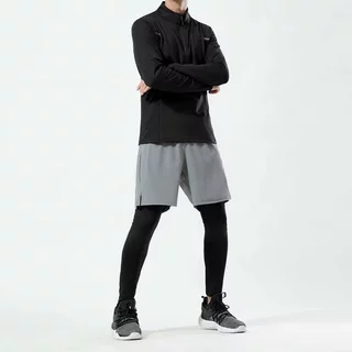 🏃2026 กางเกงออกกำลังกายขาสั้น สีเรียบ ผ้าแห้งไว เบาสบาย ระบายอากาศดี มีเชือก 3สี M-3XL เหมาะวิ่ง🔥