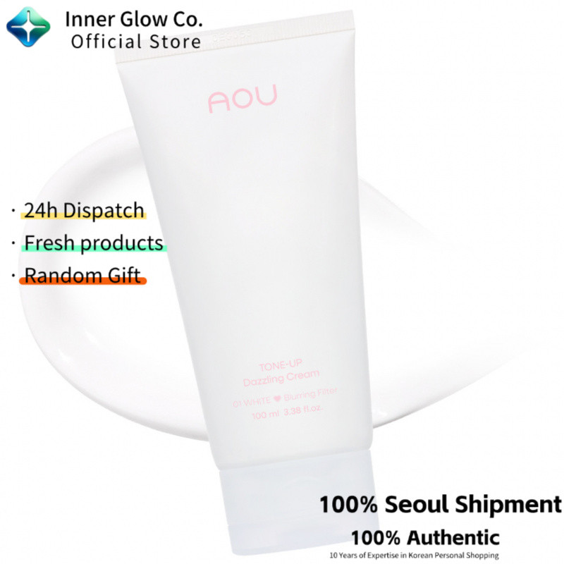 AOU Tone-up Poyong Cream 100ml - Brighten & Even Skin Tone, Radiant Glow, เนื้อเนียน