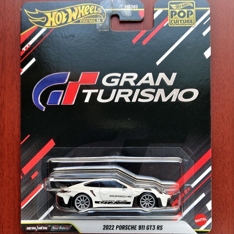 Hot Wheels Porsche 911 GT3 RS Alloy Small Sports Car GT Racing Car วัฒนธรรมยอดนิยม Iron Sole Rubber