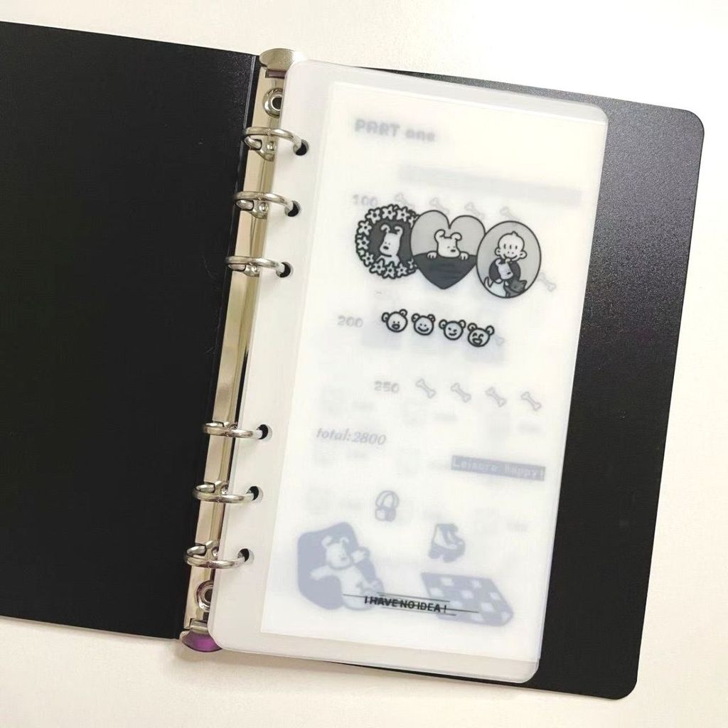 Money Bag Simple Puppy/A6 Money Bag/ฟิล์มหนาคู่ (เวอร์ชันที่กําหนดเอง Convider Clearly)