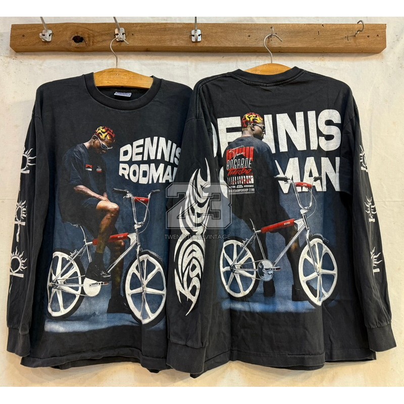 [ 23 ] Dennis Rodman Bio Washed long sleeve เสื้อวินเทจ เสื้อสตรีท แฟชั่น  vintage shirt
