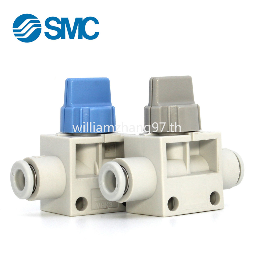 SMC วาล์วแบบแมนนวล / วาล์วสวิตช์นิวเมติก – VHK2 2-Way / 3-Way, VHK3-04F-06F-08F-10F-12F