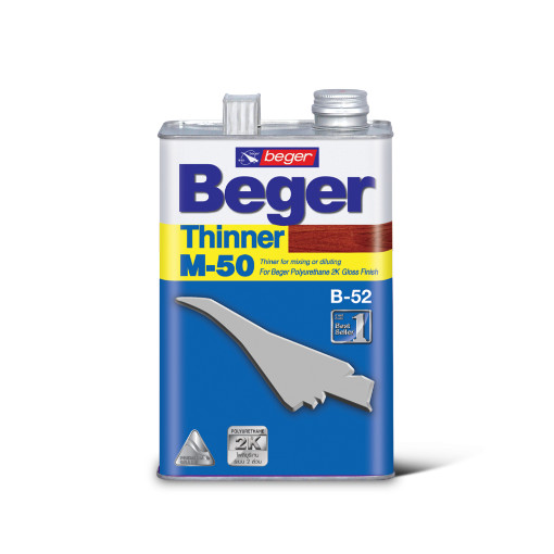 Beger Thinner M-50 ขนาด 1 แกลลอน สำหรับผสมสีย้อมไม้ Beger Supreme 2K,B-5000