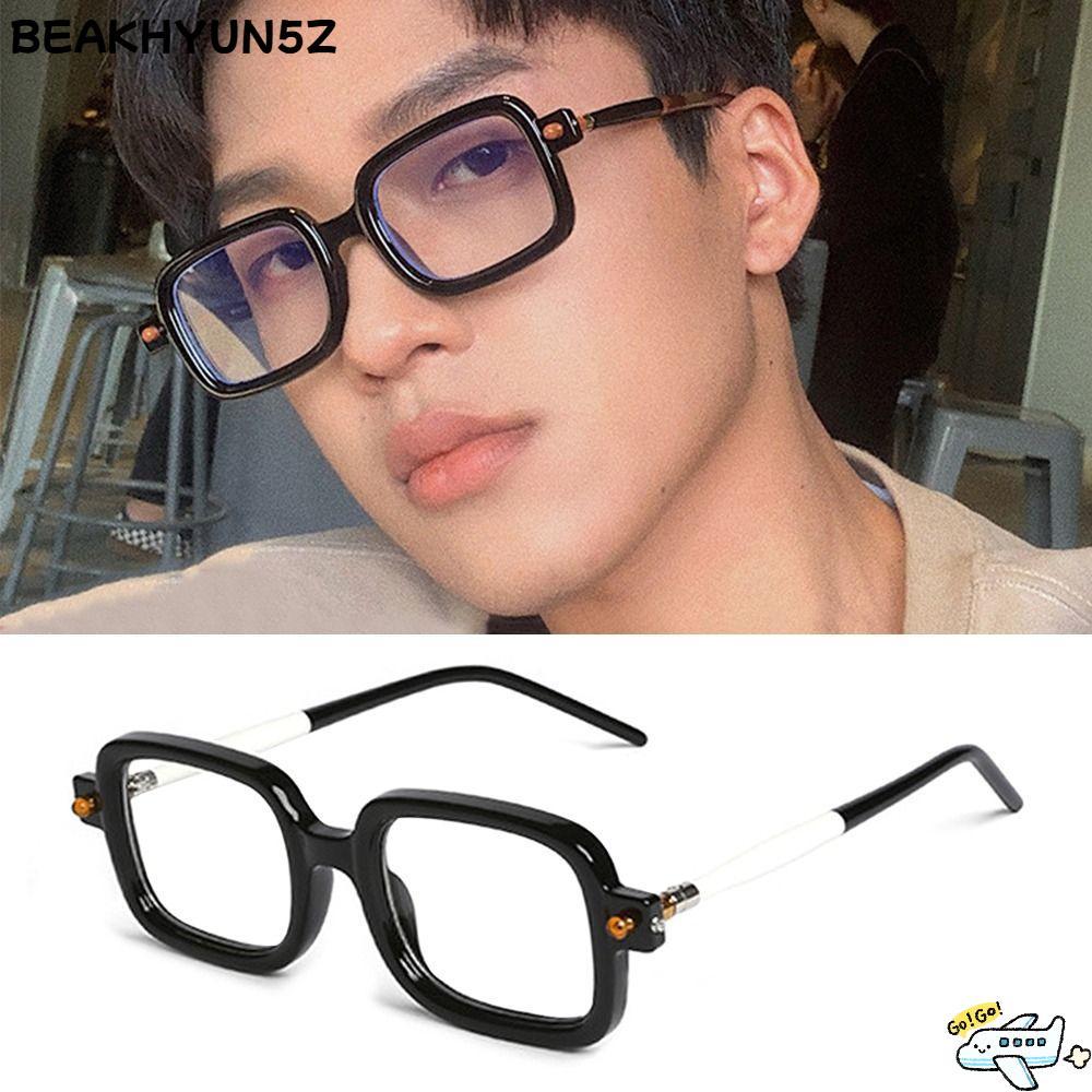 BEAKHYUN5Z แว่นสายตาทรงสี่เหลี่ยม, กระดานปิดกั้นสีฟ้า แว่นอ่านหนังสือป้องกันแสงสีฟ้า, อุปกรณ์ป้องกันดวงตาวินเทจ, สํานักงานแว่นตาสายตายาวเบามาก
