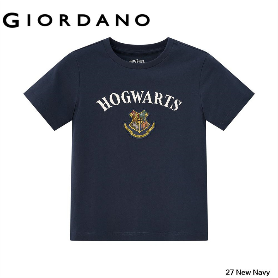 GIORDANO Fashion Mens Harry Potter Series Mens Short Sleeved Casual เสื้อยืดพิมพ์ลาย