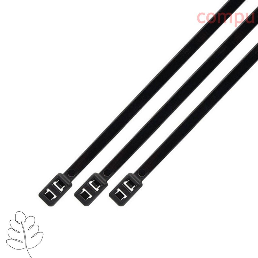 COMPU 100 ชิ้น Tie Band CS ไนลอน Zip Tie Fasten Loop