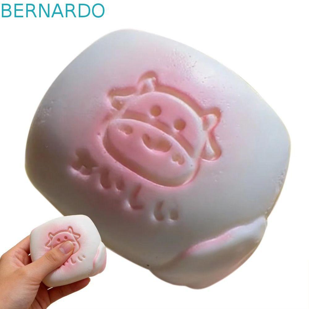 BERNARDO ขนมปังอยู่ไม่สุข, ช้า Rising จําลองนมขนมปัง Squishy, โฟมน่ารักหยิก Super Soft ปลอดสารพิษ Sensory Bread ของเล่นเด็ก
