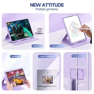 เคสไอแพด gen11 เคส ipad gen10/8/9/7 case ipad pro การออกแบบแม่เหล็กที่ถอดออกได้ การหมุน 720°