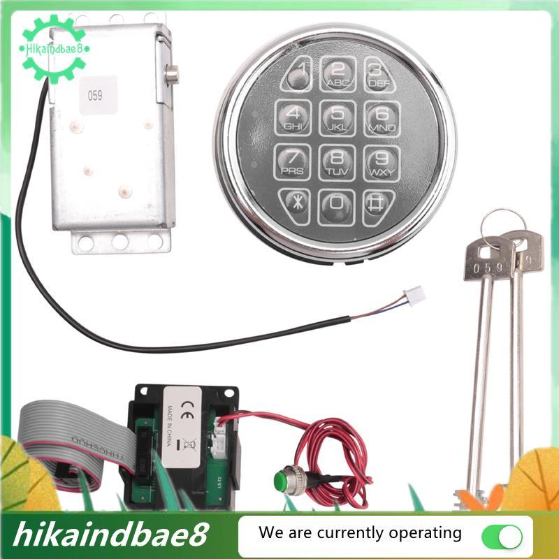 [hIkAi] Safe Lock Electronic Digital Safe Lock Replacement Solenoid W/ 2 Key