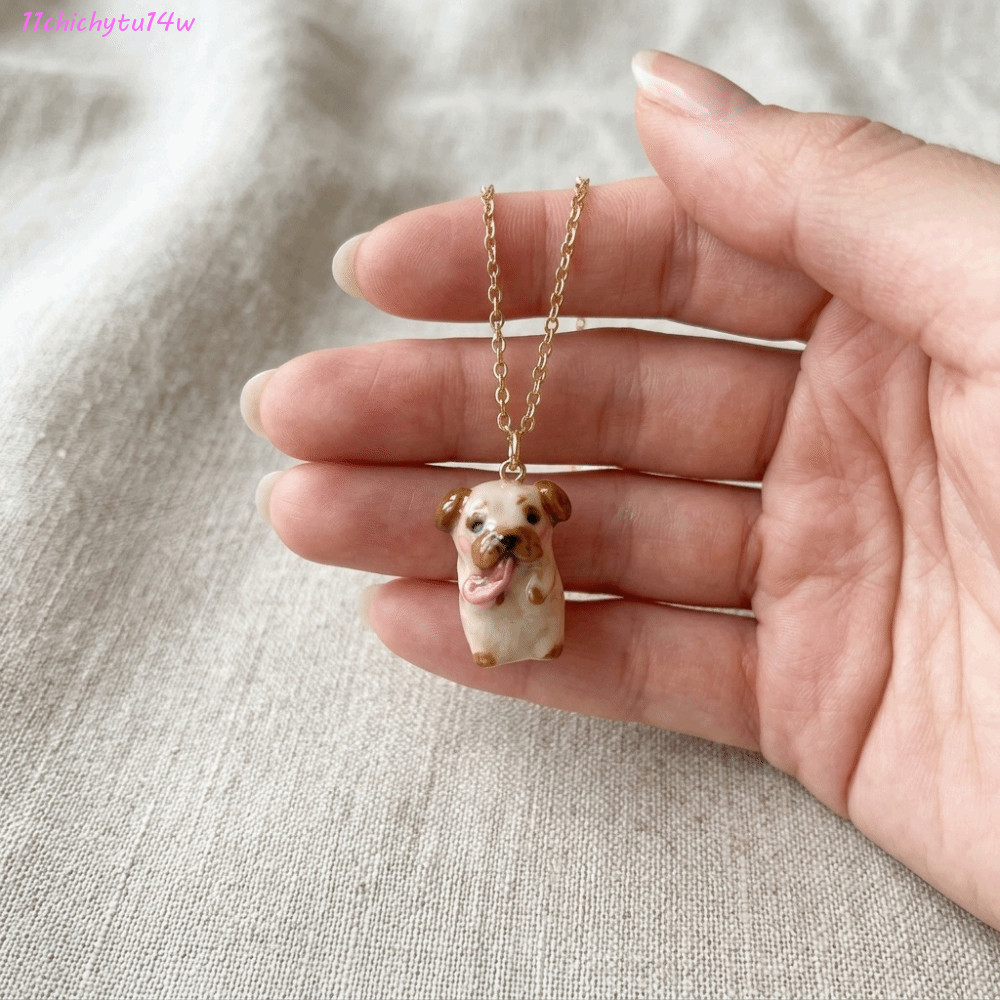 CHICHYTU14W ลูกสุนัขสร้อยคอจี้, แฟชั่นจี้สุนัขสร้างสรรค์, Shih Tzu น่ารักเคลือบสัตว์ Beagle จี้สร้อย
