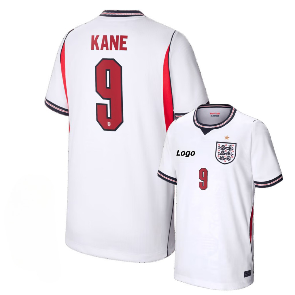 Fans Edition England 2026 Mens England Home Short Sleeves Football Jersey T-Shirt
