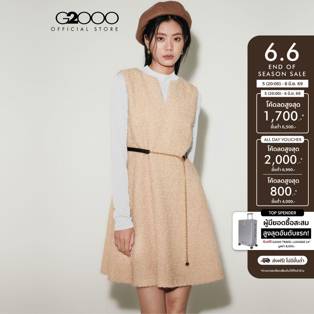 G2000 เดรสสำหรับผู้หญิง Regular Fit รุ่น 4923101614 BEIGE