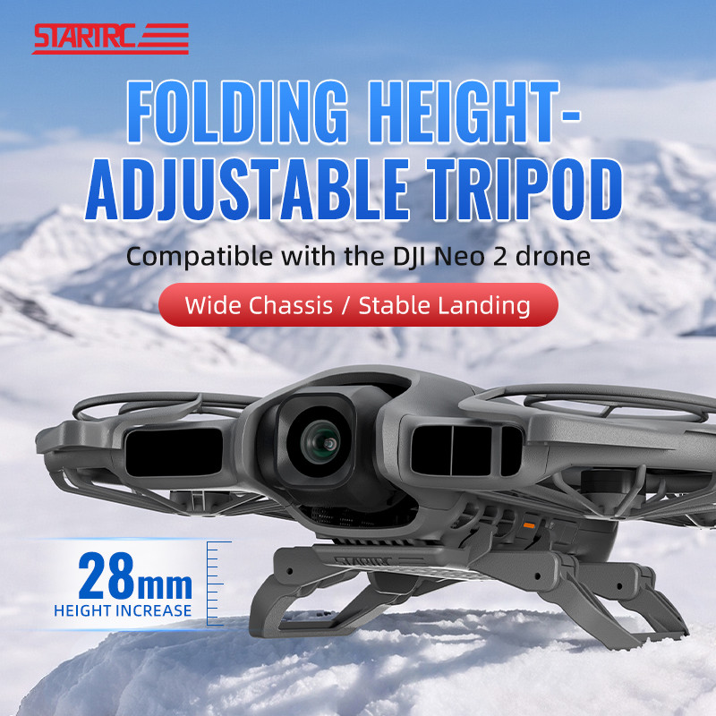 สําหรับ DJI Neo 2 พับความสูงขาตั้งป้องกันคงที่ Quick Release Sled Stand Neo2 อุปกรณ์เสริมโดรน