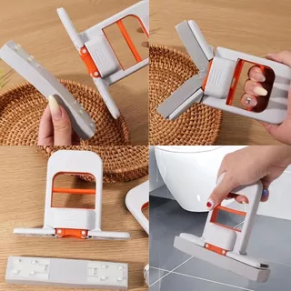 ไม้ถูพื้นมินิ ไม้ถูพื้นขนาดเล็ก Mini Mop เครื่องมือทำความสะอาดทั้งแบบเปียกและแห้ง ไม่ต้องบีบด้วยมือ