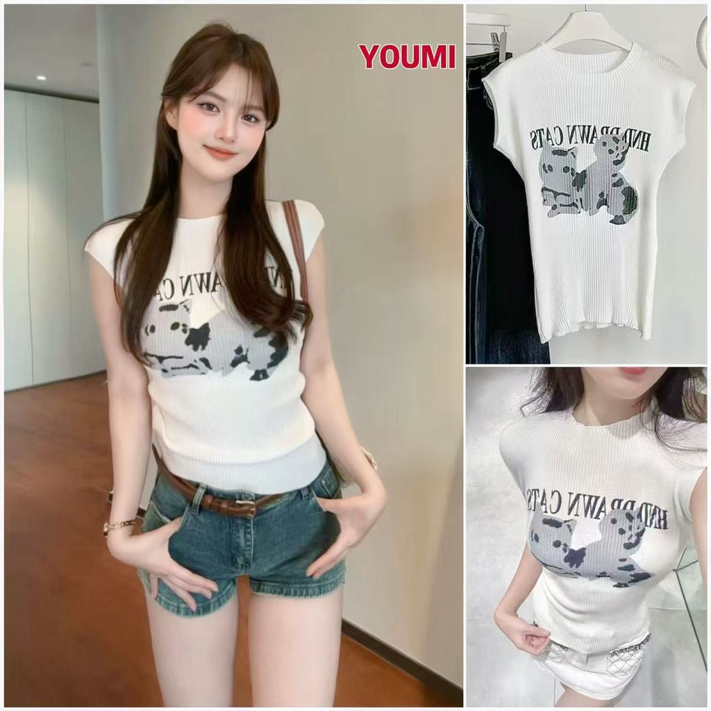 พร้อมส่ง เซ็กซี่เสื้อยืด กึ่งคอเต่า คอเต่าแขนกุด ย้อนยุค น่ารัก ยืดได้เยอะ สาวอวบใส่ได้
