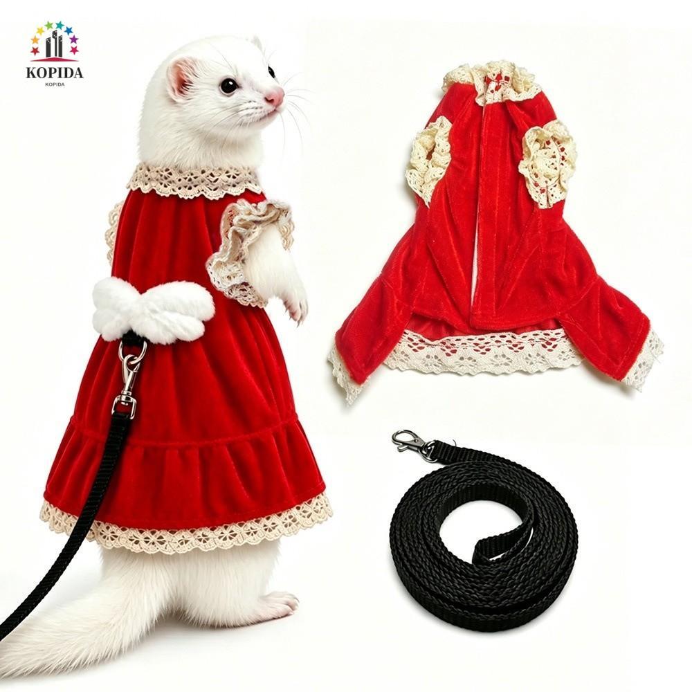 WILLIS Ferret Vest Harness,ปรับ Berber ขนแกะ Ferret Traction เชือก,ปีกนุ่มสบาย Escape-Proof Ferret ช