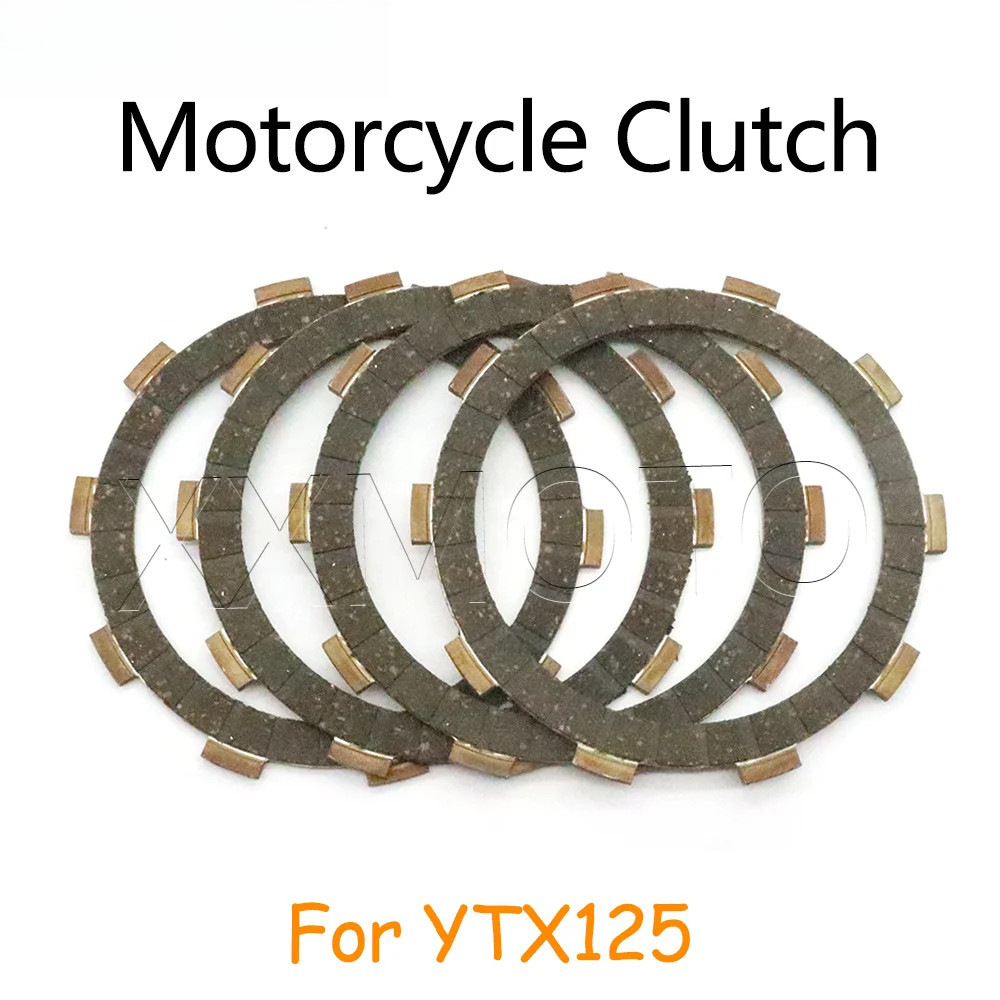 สําหรับ Yamaha YTX125 YTX 125 แผ่นคลัทช์รถจักรยานยนต์แรงเสียดทานแผ่นดิสก์ชุด YTX125 เครื่องยนต์อุปกร