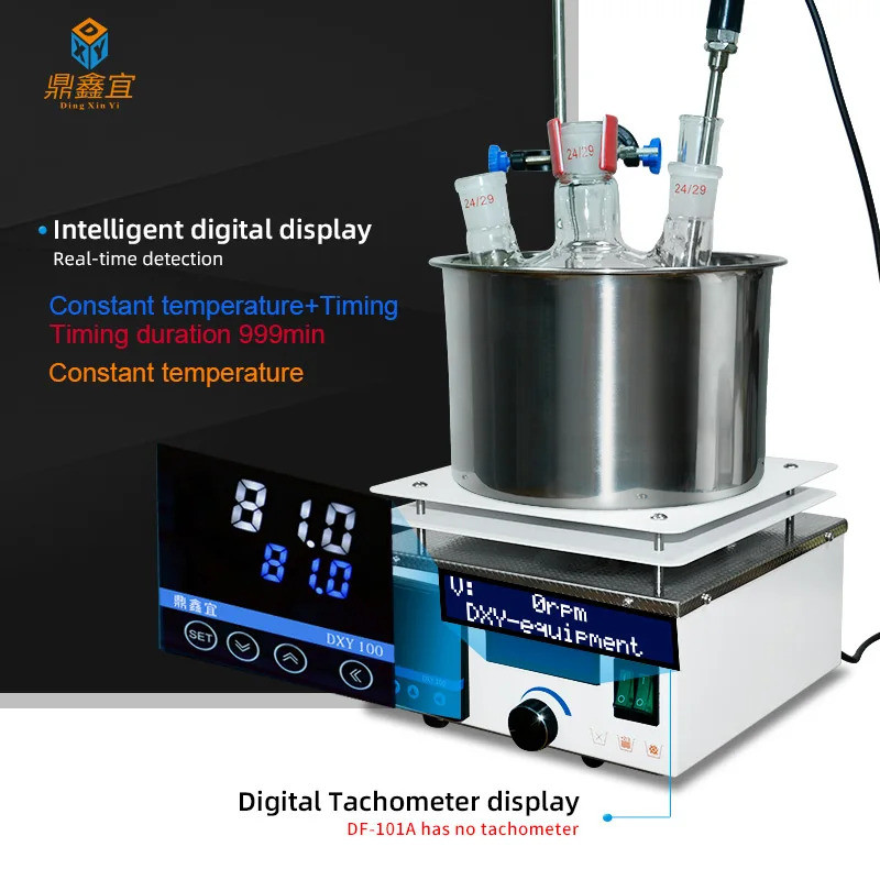 คุณภาพสูง Xin Tester Lab เครื่องทําความร้อนแบบดิจิตอลเครื่องกวนแม่เหล็ก DF-101A DF-101S DF-101ST เคร