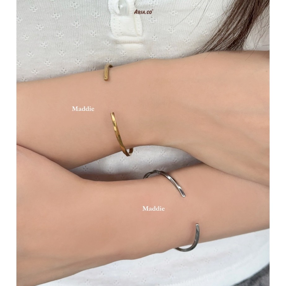 Maddie bangle - Stainless steel ไม่ลอกไม่ดำ | Aria.co
